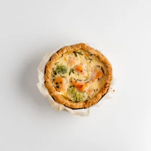 QUICHE SAUMON FRAIS BROCOLI PARMESAN