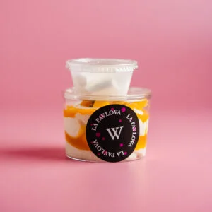 Pavlova mango‑passievrucht